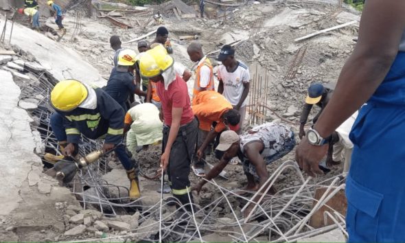 Several Persons Trapped In Abuja Collapsed Four-Storey Building